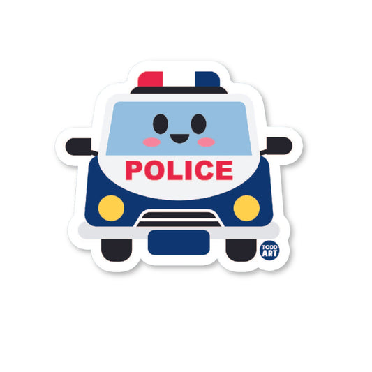 police Car - 3" Art Sticker