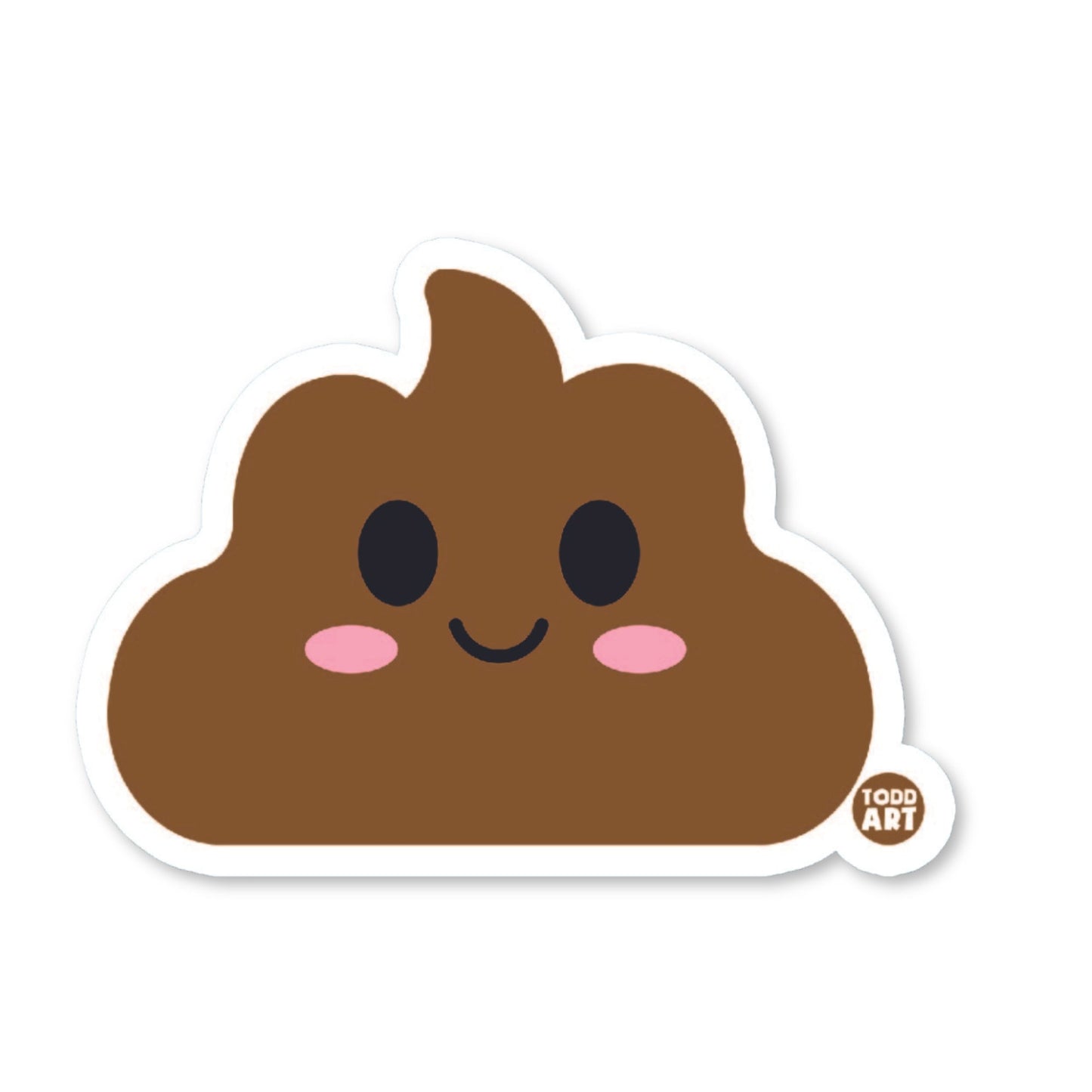 Poop - 3" Art Sticker