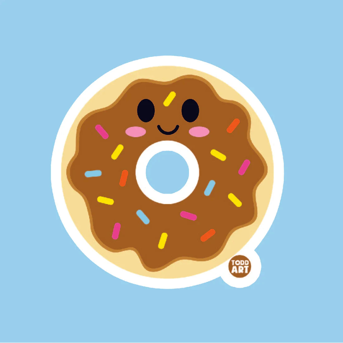 Donut - 3" Art Sticker