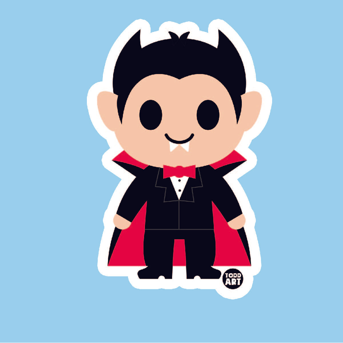 Dracula - 3" Art Sticker