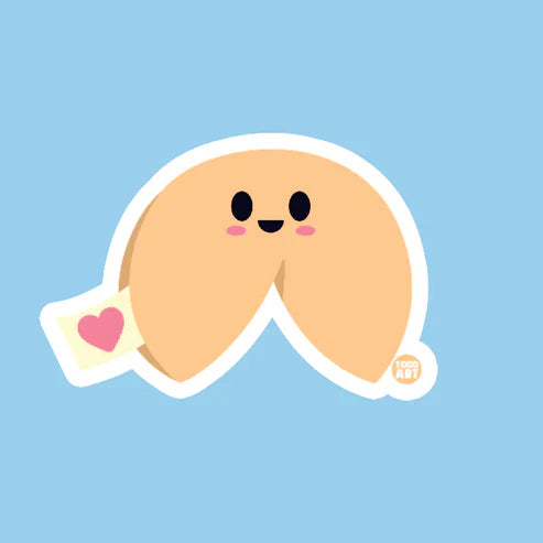Fortune Cookie - 3" Art Sticker