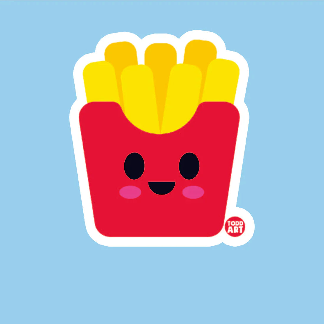 French Fries - 3" Art Sticker