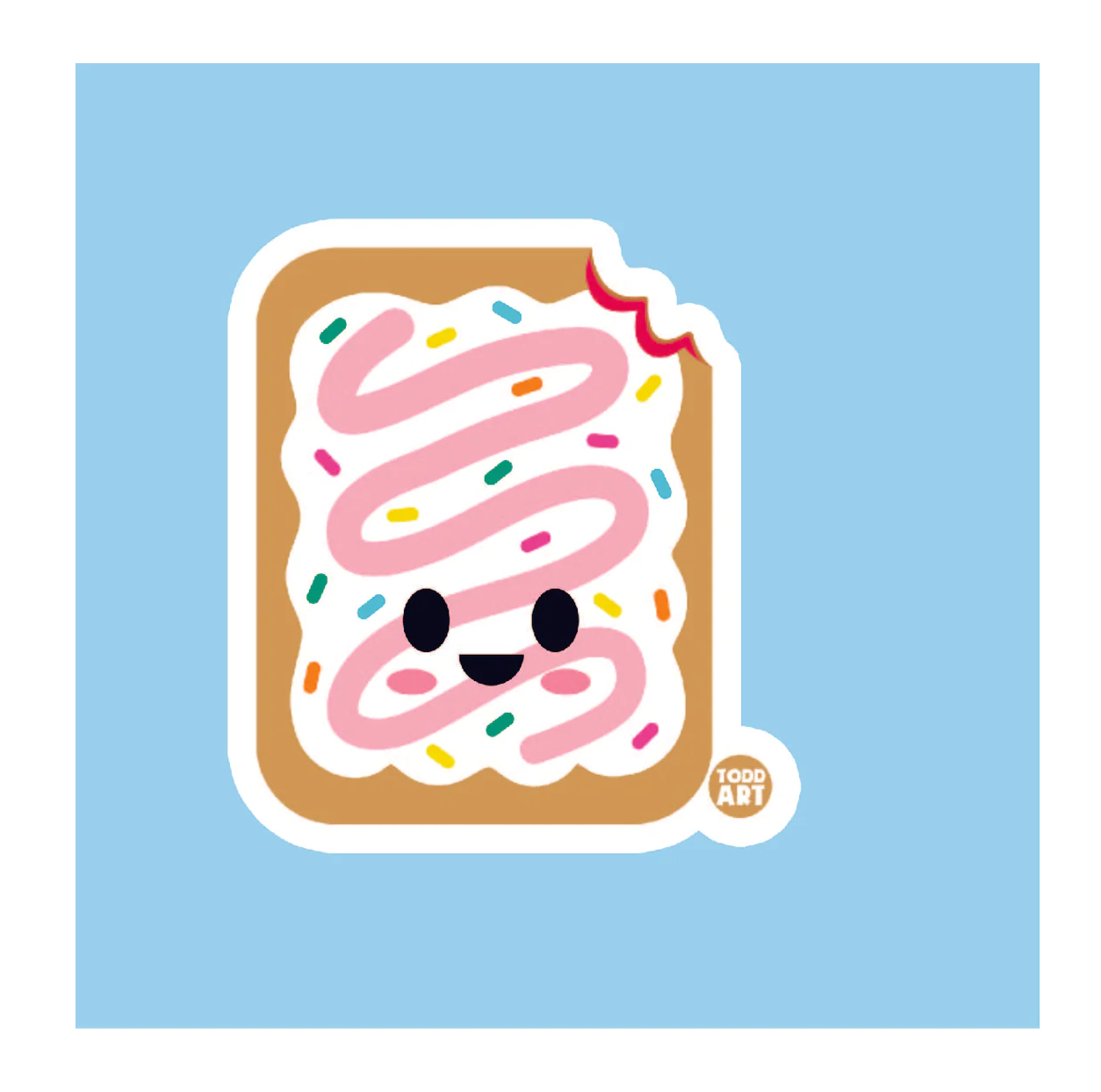 Frosted Tart - 3" Art Sticker