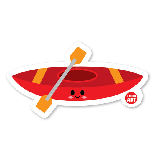Kayak - 3" Art Sticker