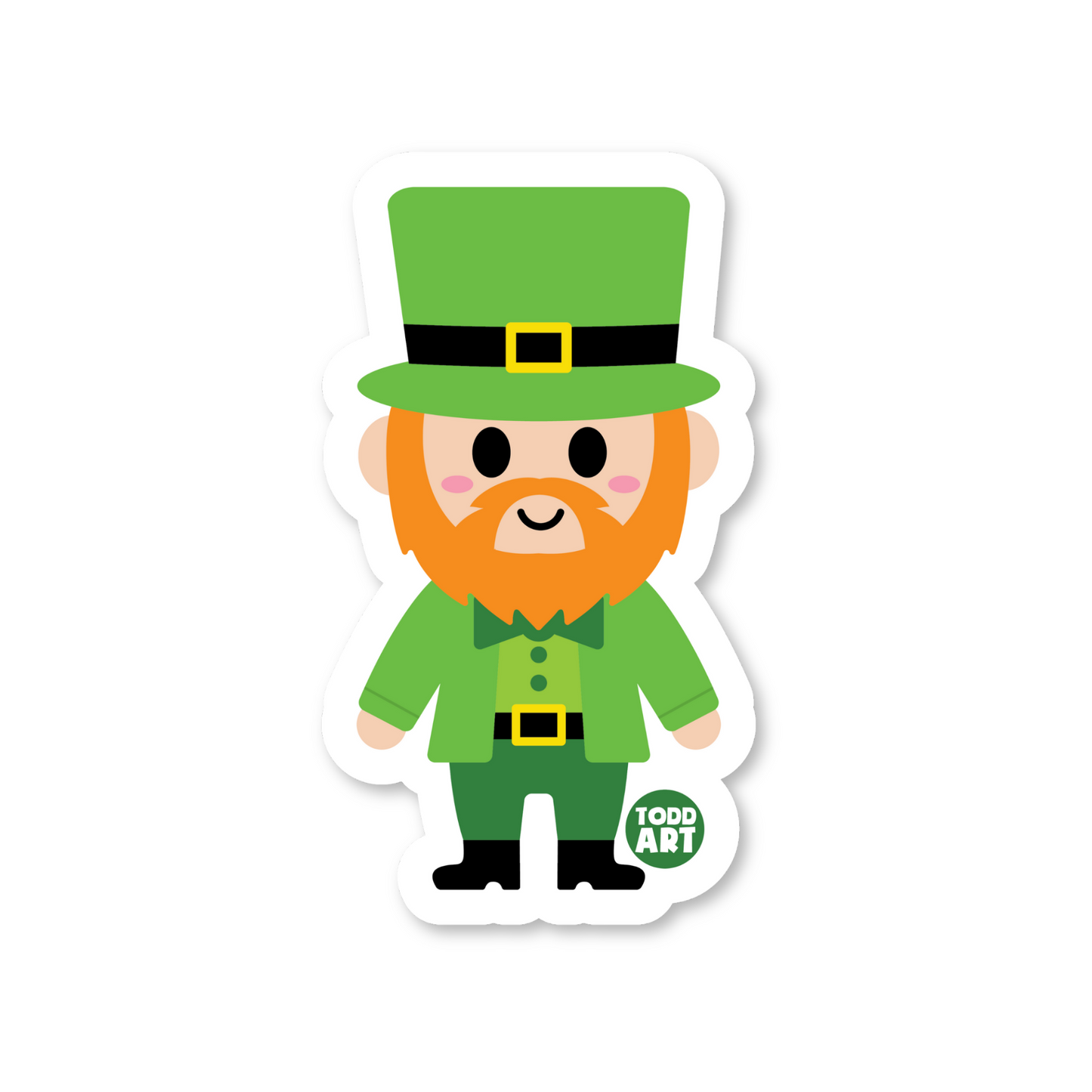 Leprechaun - 3" Art Sticker