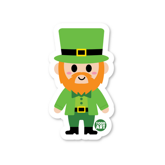 Leprechaun - 3" Art Sticker