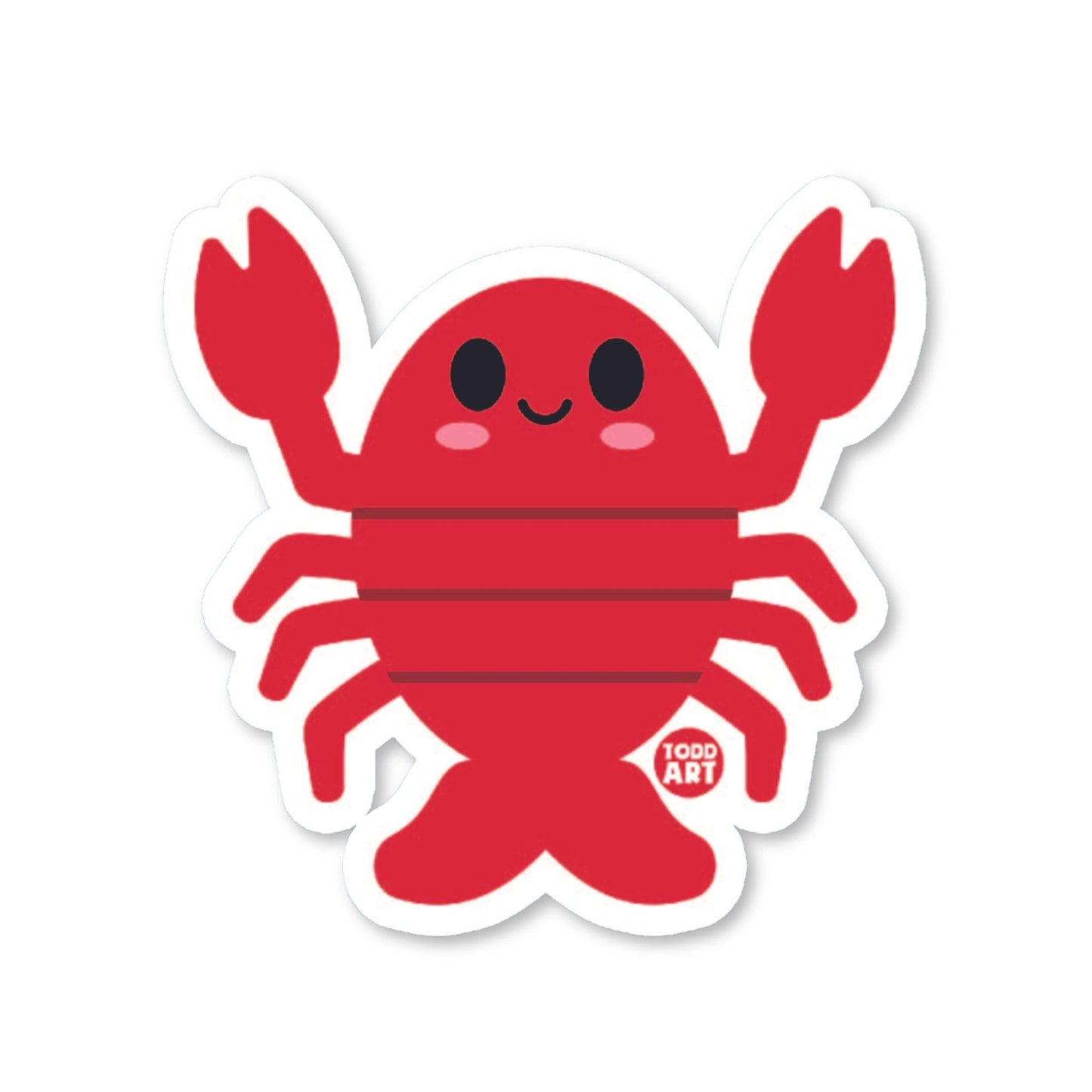 Lobster - 3" Art Sticker