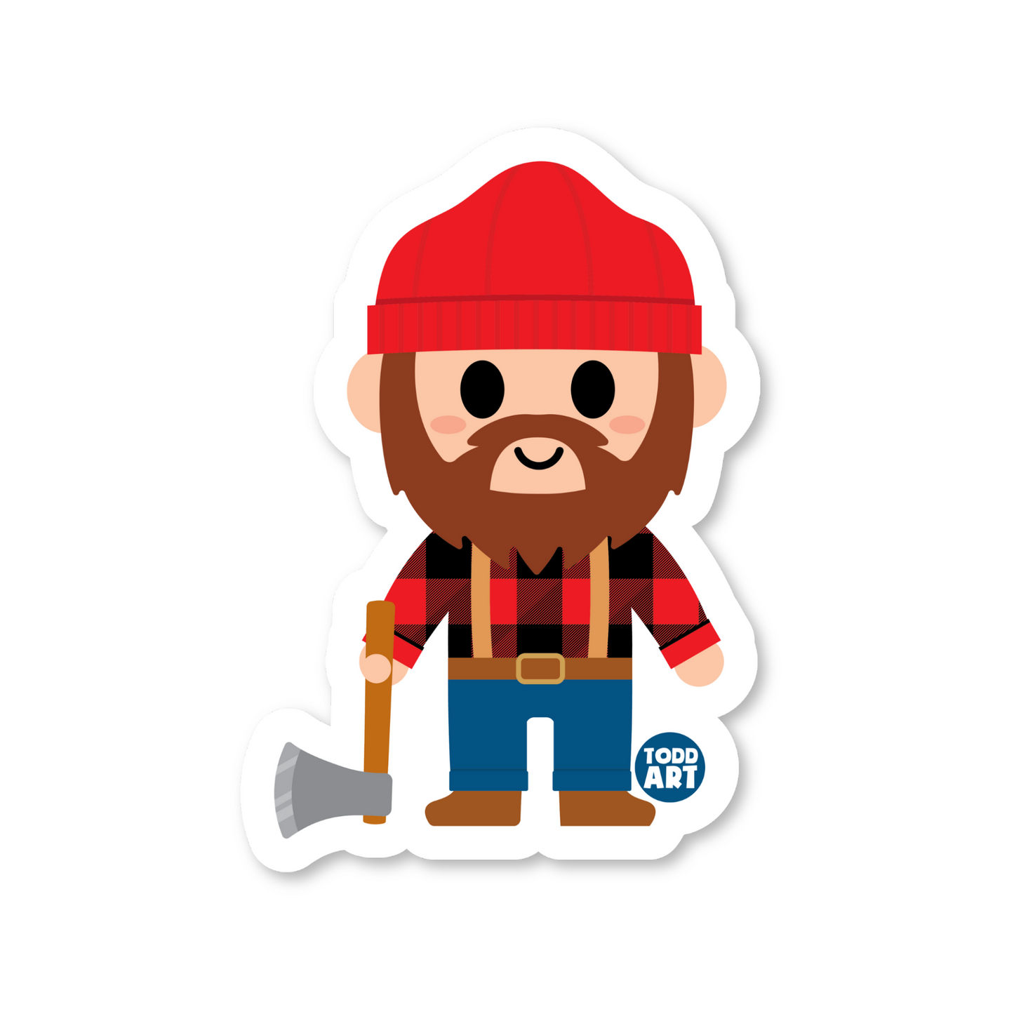 Lumberjack - 3" Art Sticker