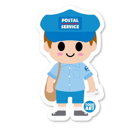 Mailman - 3" Art Sticker