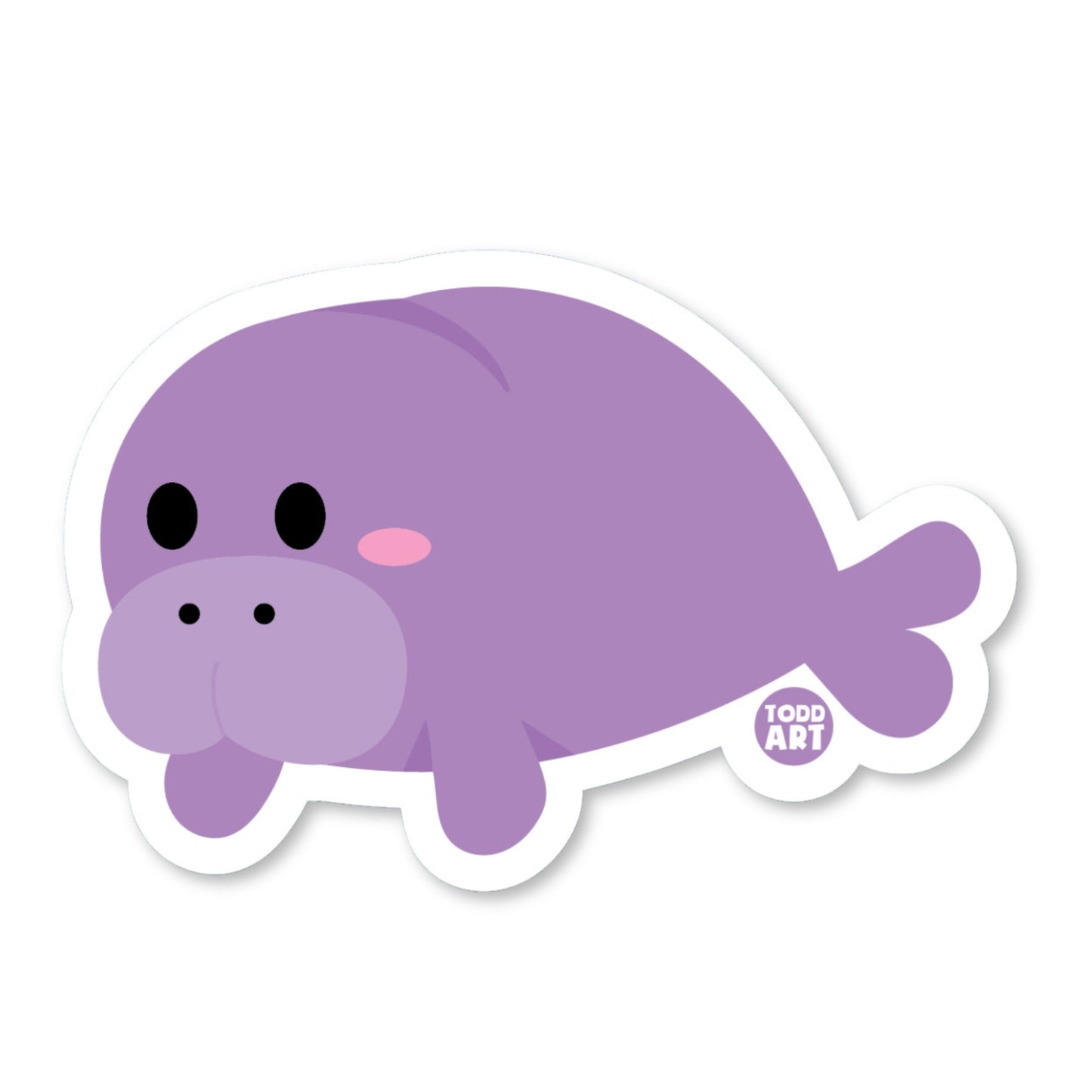 Manatee - 3" Art Sticker