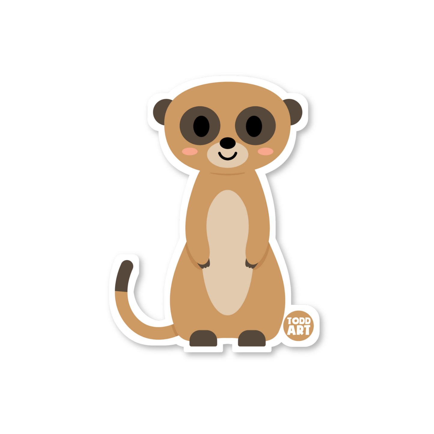 Meerkat - 3" Art Sticker