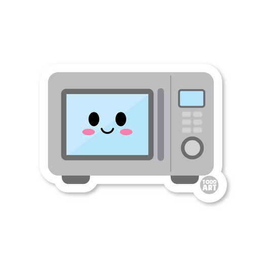 Microwave - 3" Art Sticker