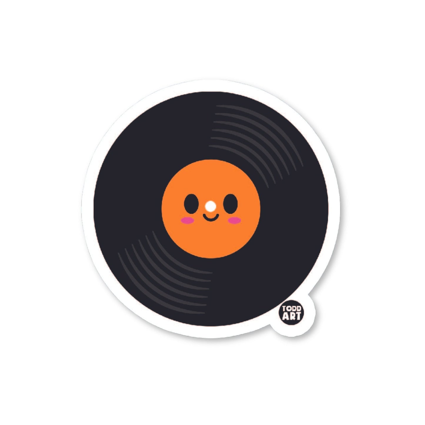 Old Record - 3" Art Sticker