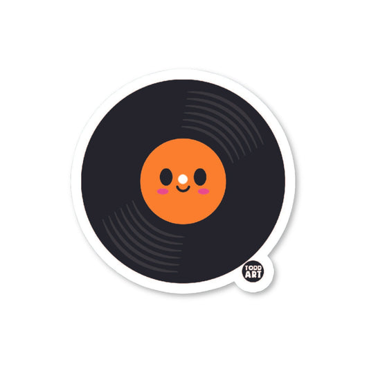 Old Record - 3" Art Sticker