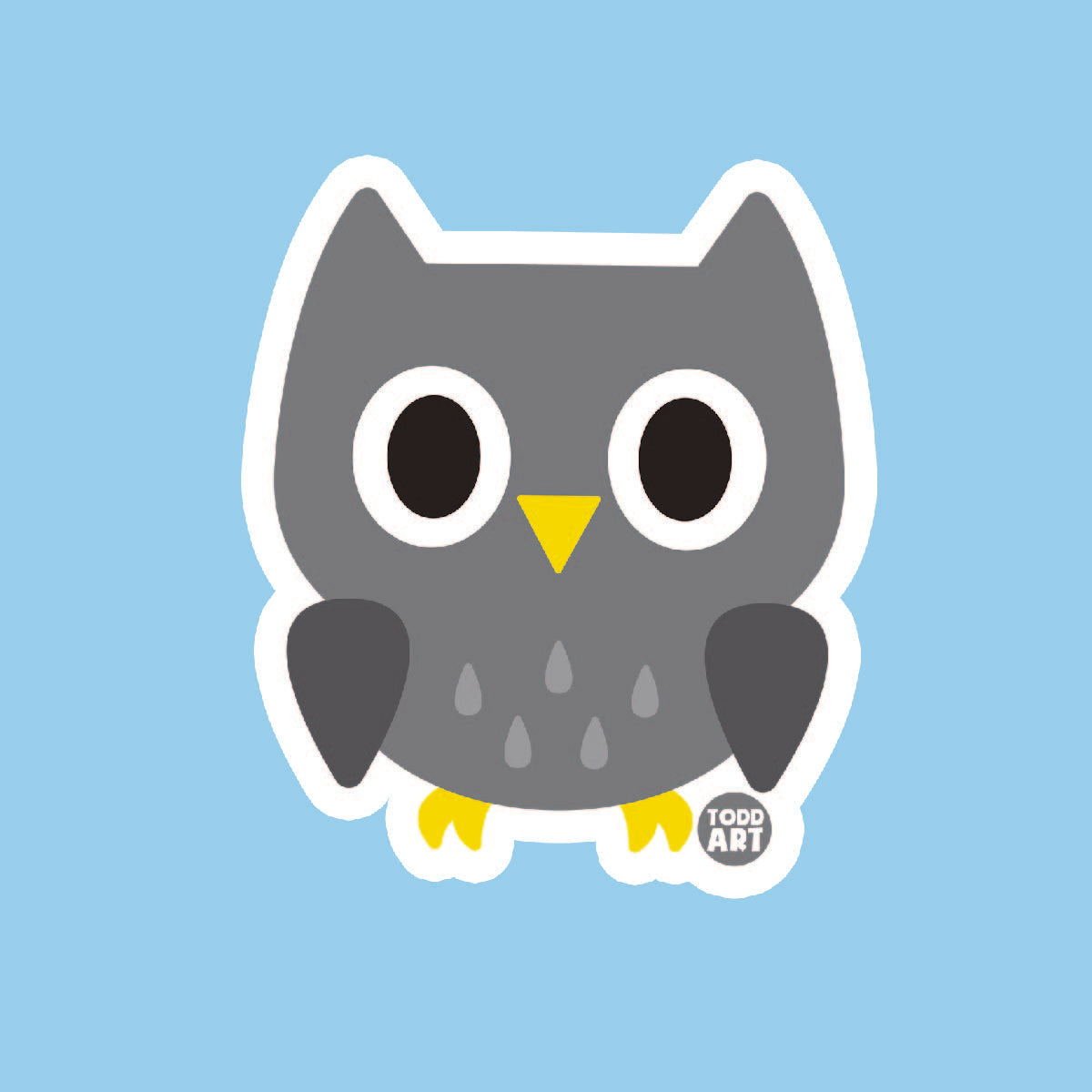 Owl - 3" Art Sticker