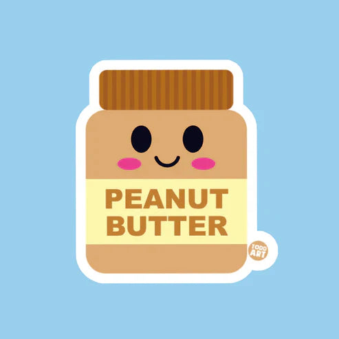 Peanut Butter Jar - 3" Art Sticker