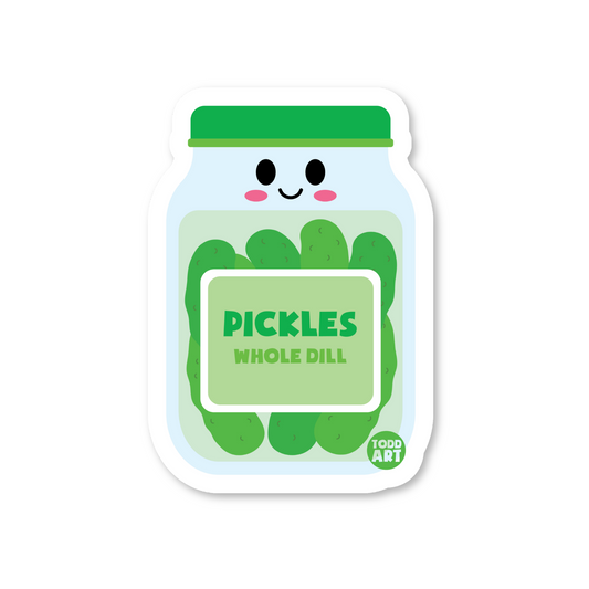 Pickle Jar - 3" Art Sticker