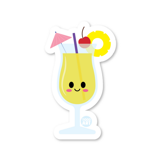 Pina Colada - 3" Art Sticker