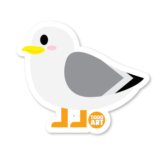 Seagull - 3" Art Sticker