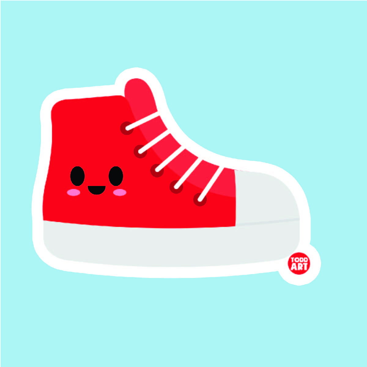 Sneaker - 3" Art Sticker