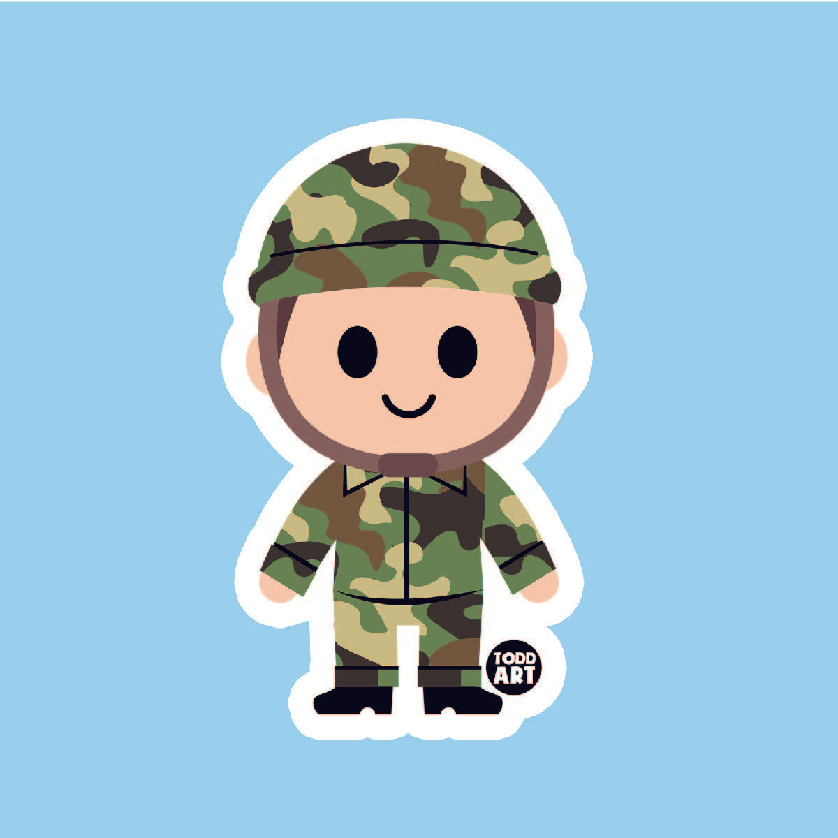 Soldier - 3" Art Sticker