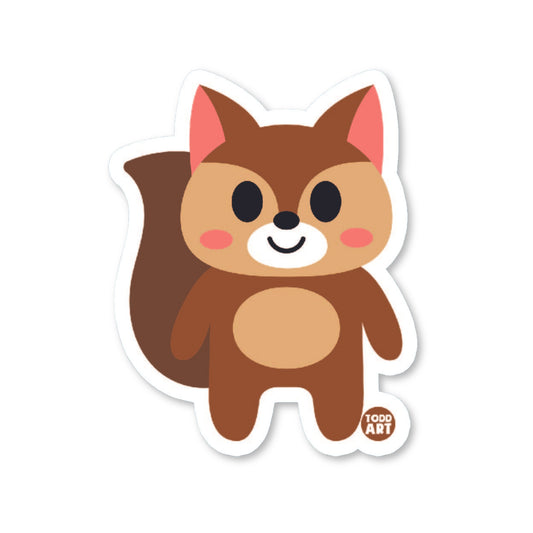 Squirrel - 3" Art Sticker