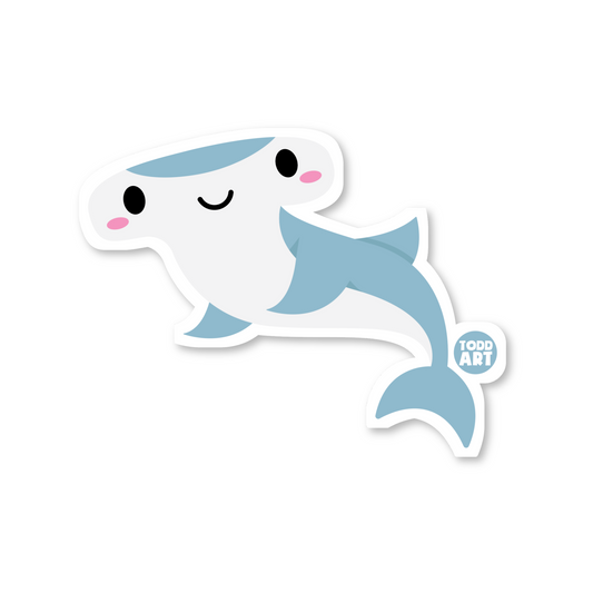 Hammerhead Shark - 3" Art Sticker