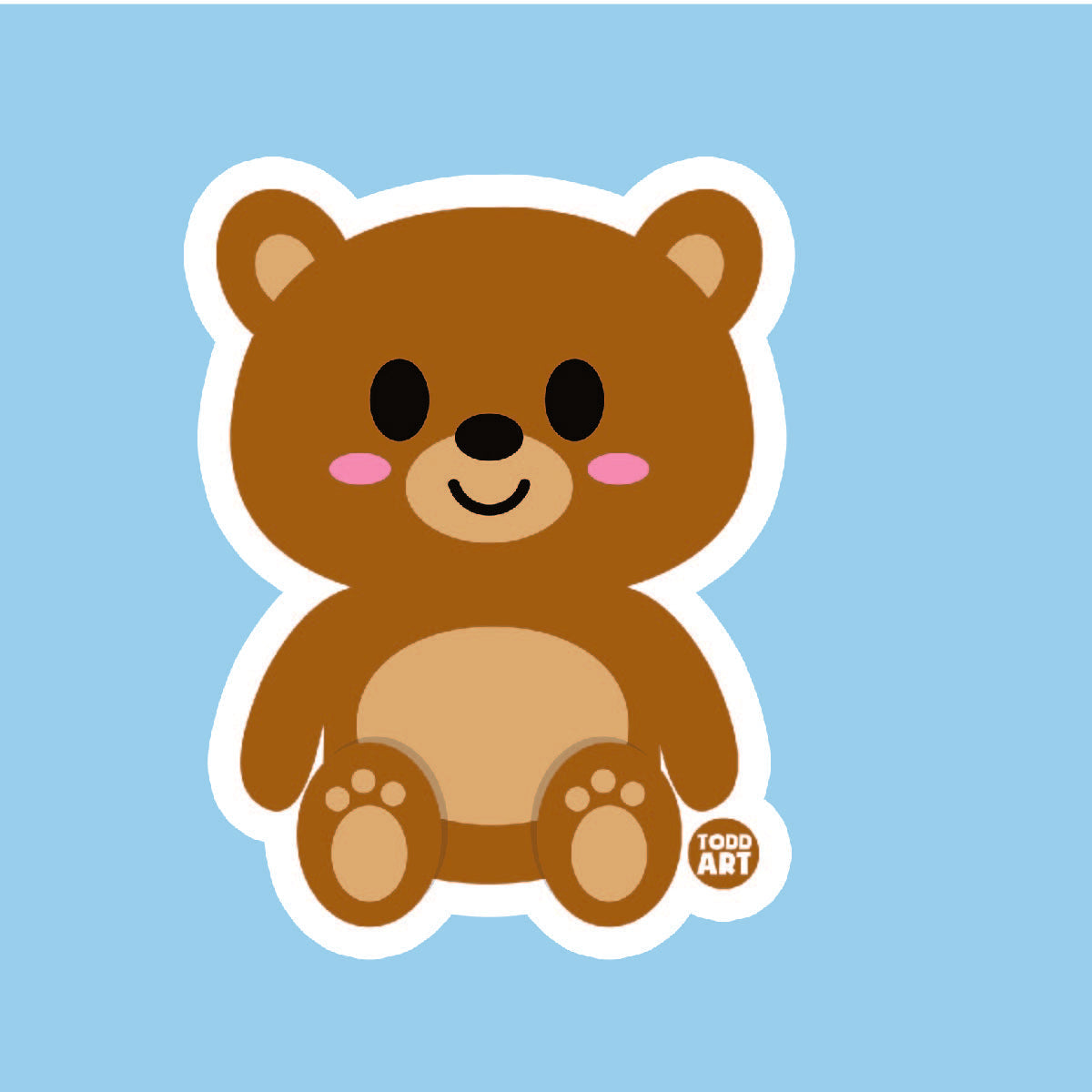 Bear - 3" Art Sticker