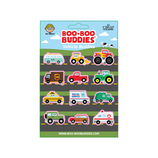 Boo Boo Buddies® Vehicle Buddies Sticker Sheet – Collectible